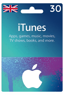 Apple iTunes Gift Card United Kingdom 30 GBP UK iTunes