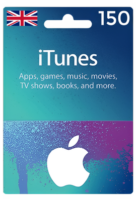 Apple iTunes Gift Card United Kingdom 150 GBP UK iTunes