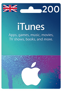 Apple iTunes Gift Card United Kingdom 200 GBP UK iTunes