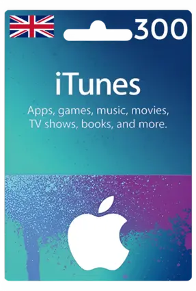 Apple iTunes Gift Card United Kingdom 300 GBP UK iTunes