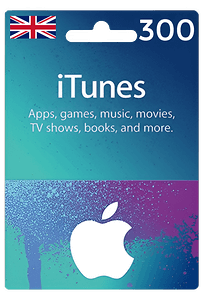Apple iTunes Gift Card United Kingdom 300 GBP UK iTunes