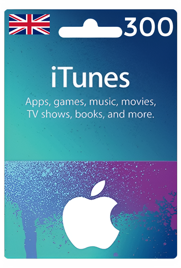 Apple iTunes Gift Card United Kingdom 300 GBP UK iTunes