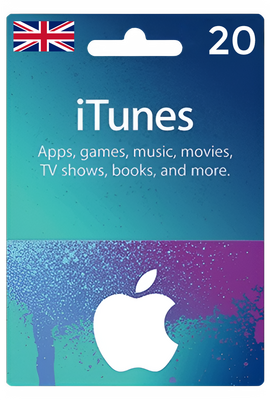 Apple iTunes Gift Card United Kingdom 20 GBP UK iTunes