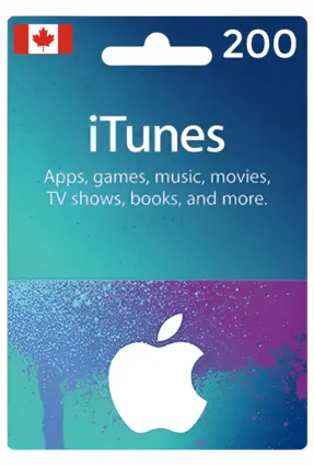 Apple iTunes Gift Card 200 Canada