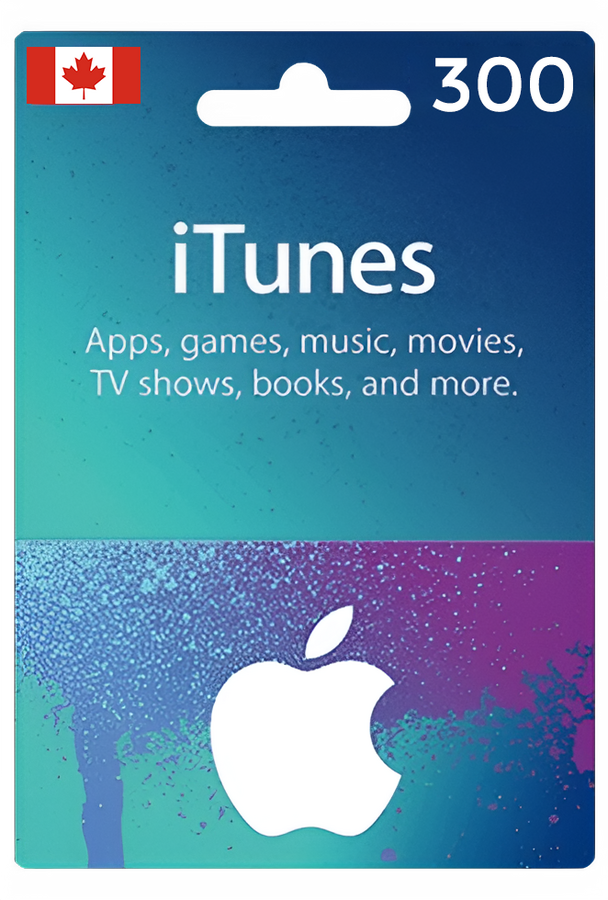 Apple iTunes Gift Card 300 Canada