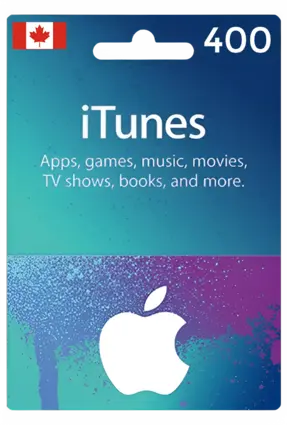 Apple iTunes Gift Card 400 Canada