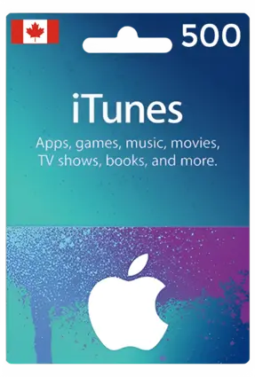 Apple iTunes Gift Card 500 Canada