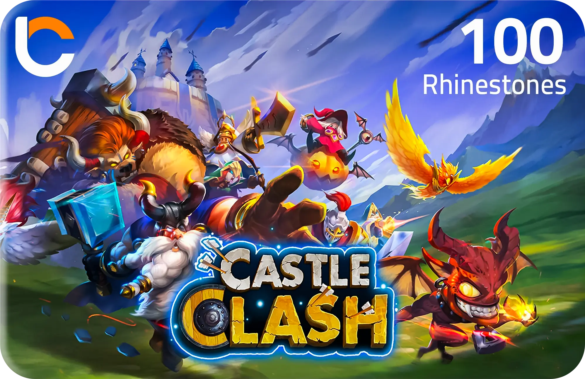 Castle Clash - 100 Rhinestones  for sale in Emirates from Games2all