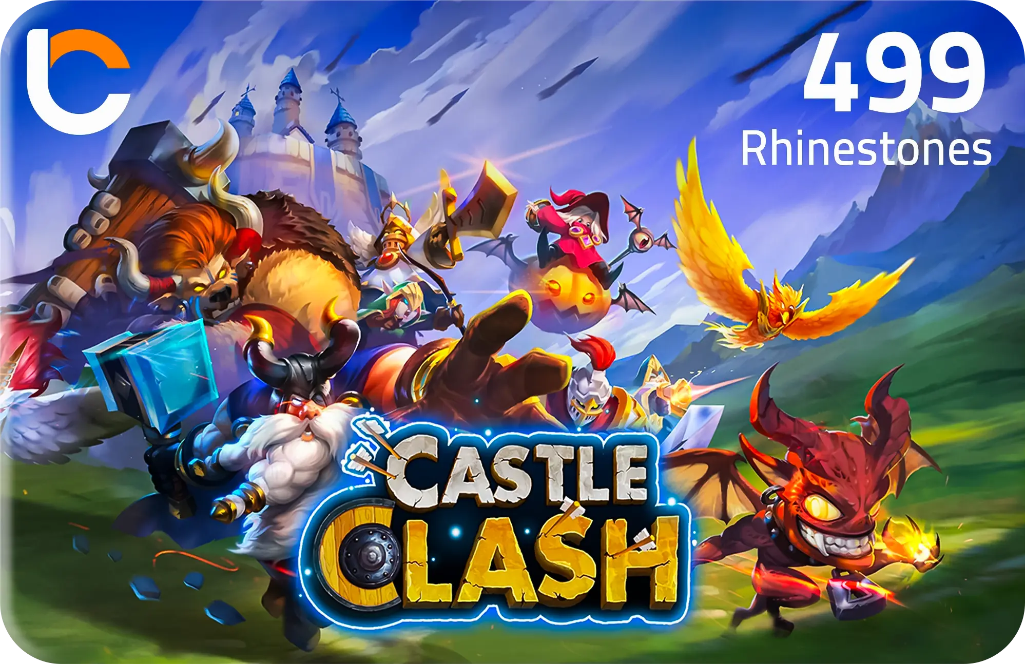 Castle Clash - 499 Rhinestones  for sale in Emirates from Games2all