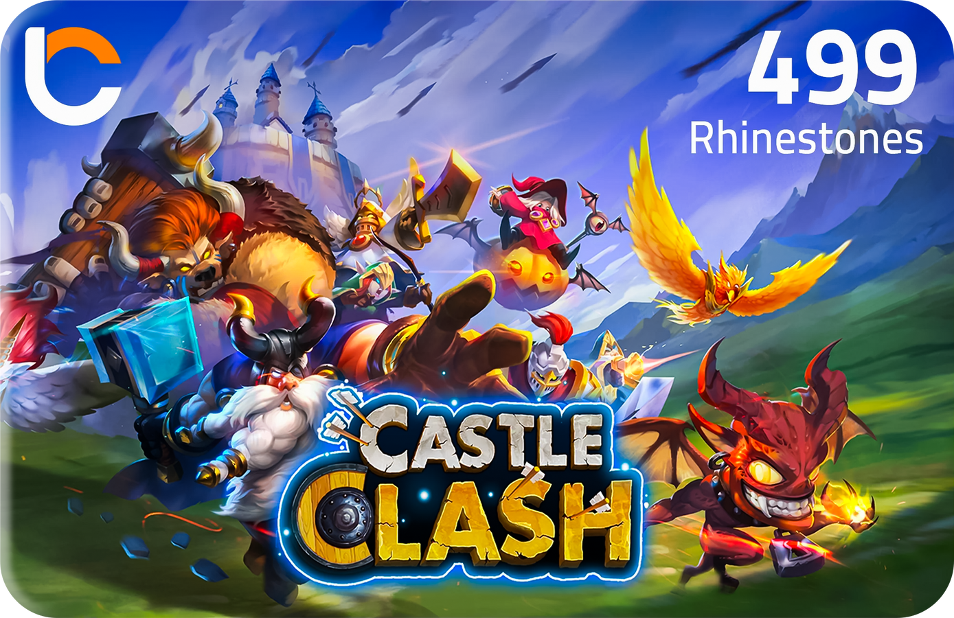 Castle Clash - 499 Rhinestones