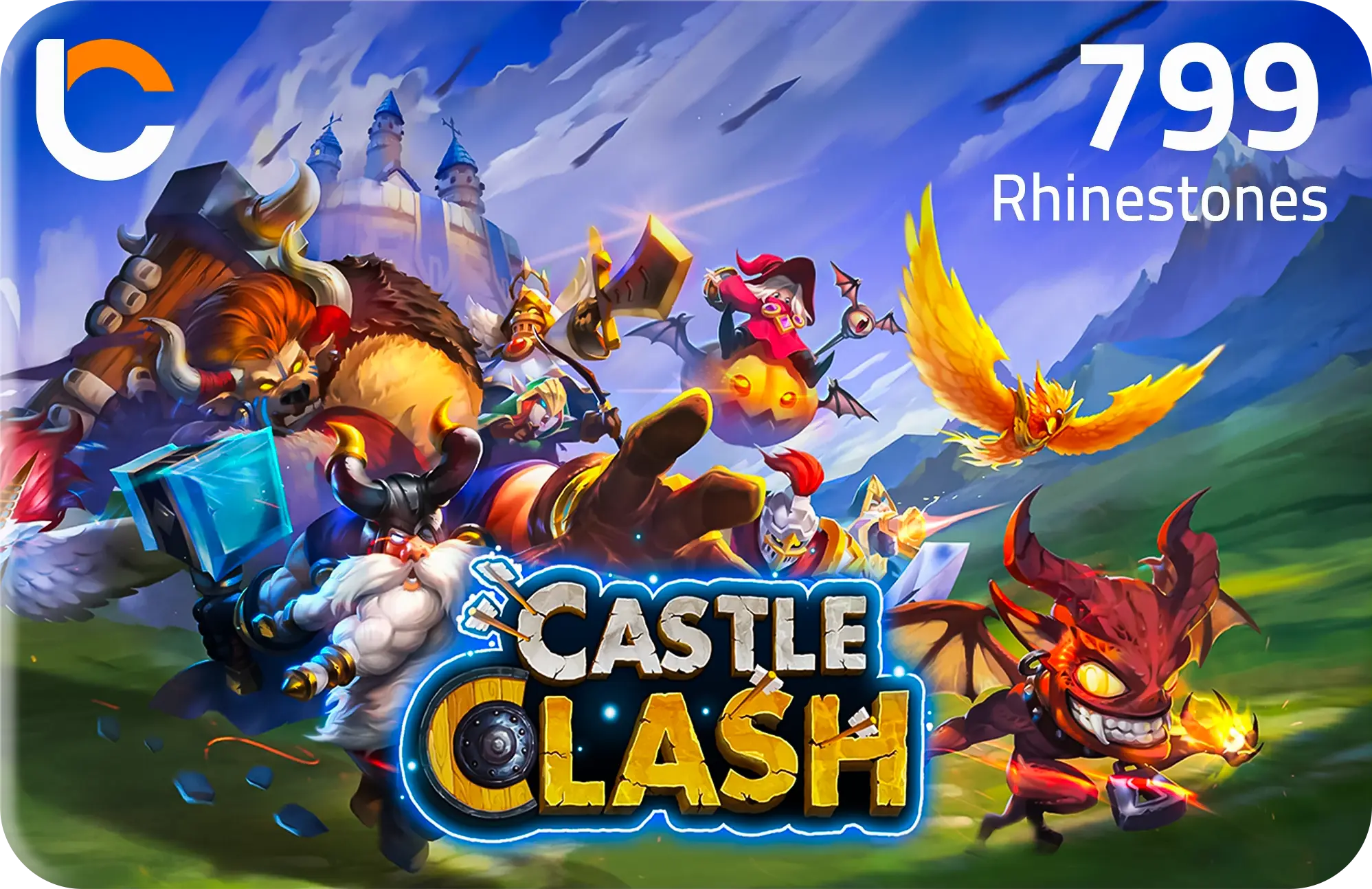 Castle Clash - 799 Rhinestones  for sale in Emirates from Games2all