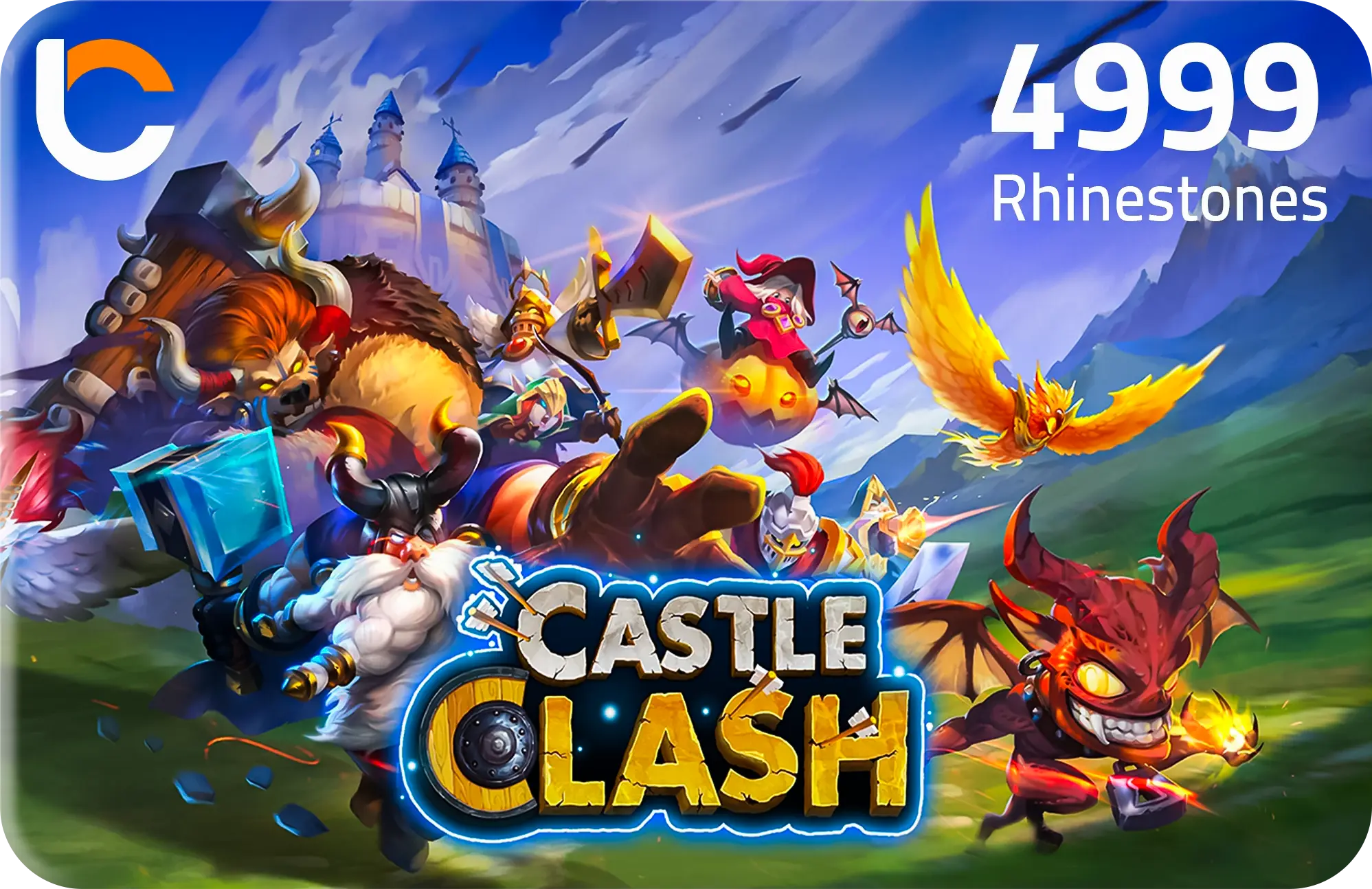 Castle Clash - 4999 Rhinestones  for sale in Emirates from Games2all