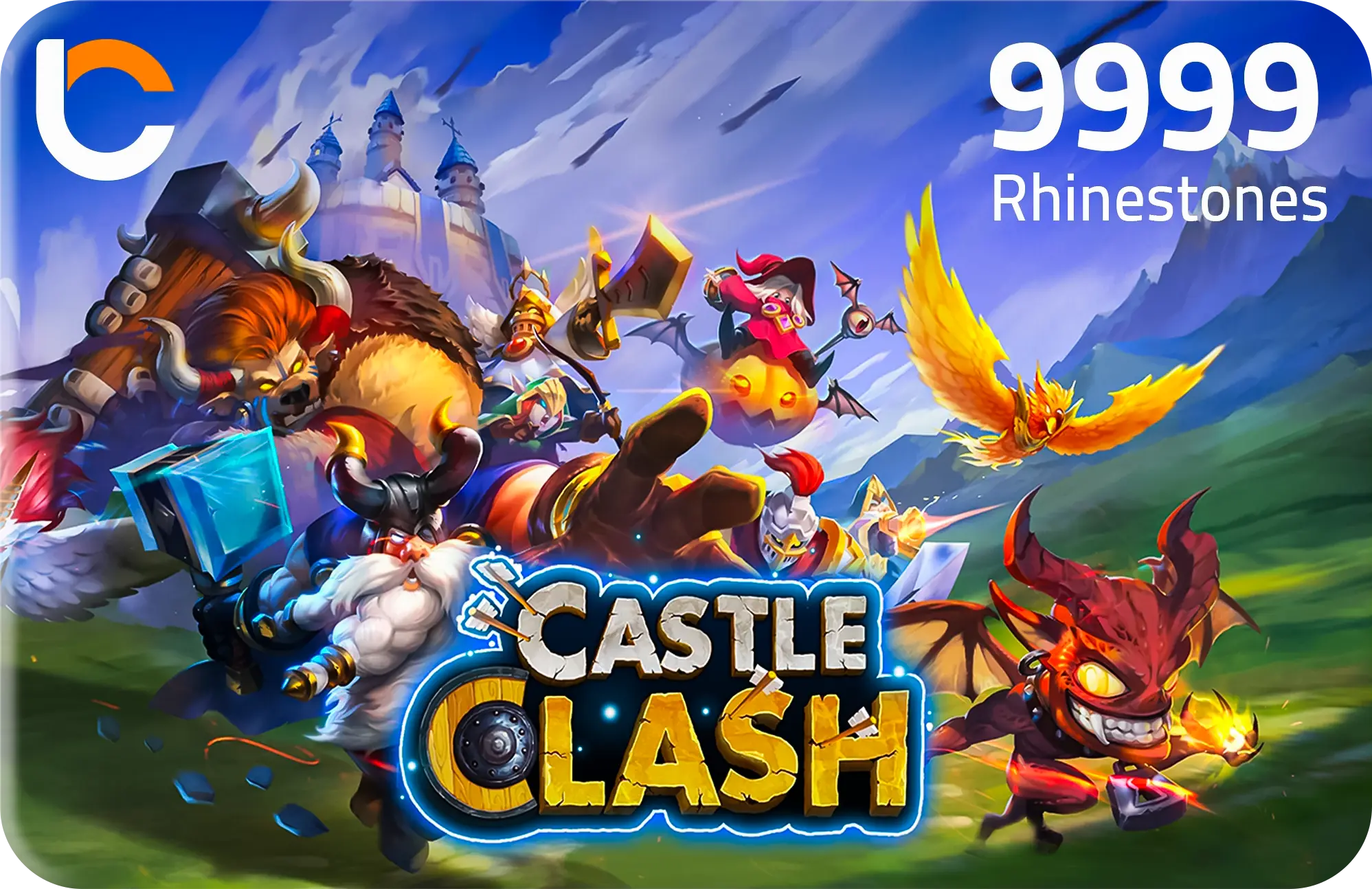 Castle Clash - 9999 Rhinestones  for sale in Emirates from Games2all
