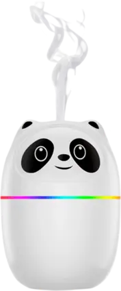 Cute Panda Humidifier and Diffuser Rgb 220ml Panda- White 