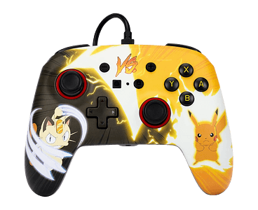 يد تحكم PowerA سلكية بيكاتشو ضد ميوث - نينتندو سويتش