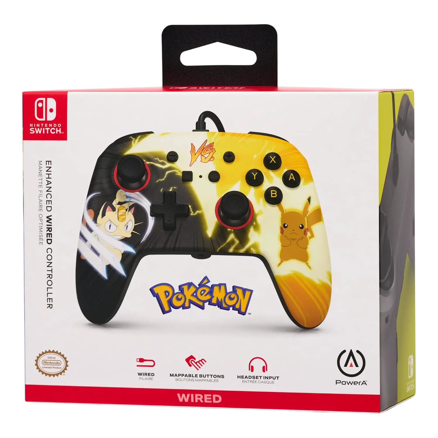 PowerA Wired Controller Pokemon Pikachu vs. Meowth - Nintendo Switch  for sale in Emirates from Games2all