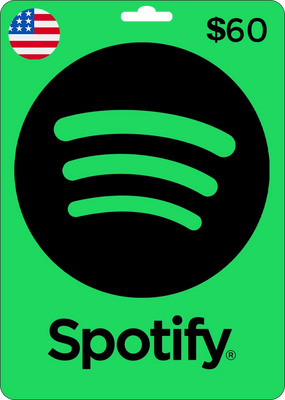 Spotify Wallet Gift Card - USA - $60