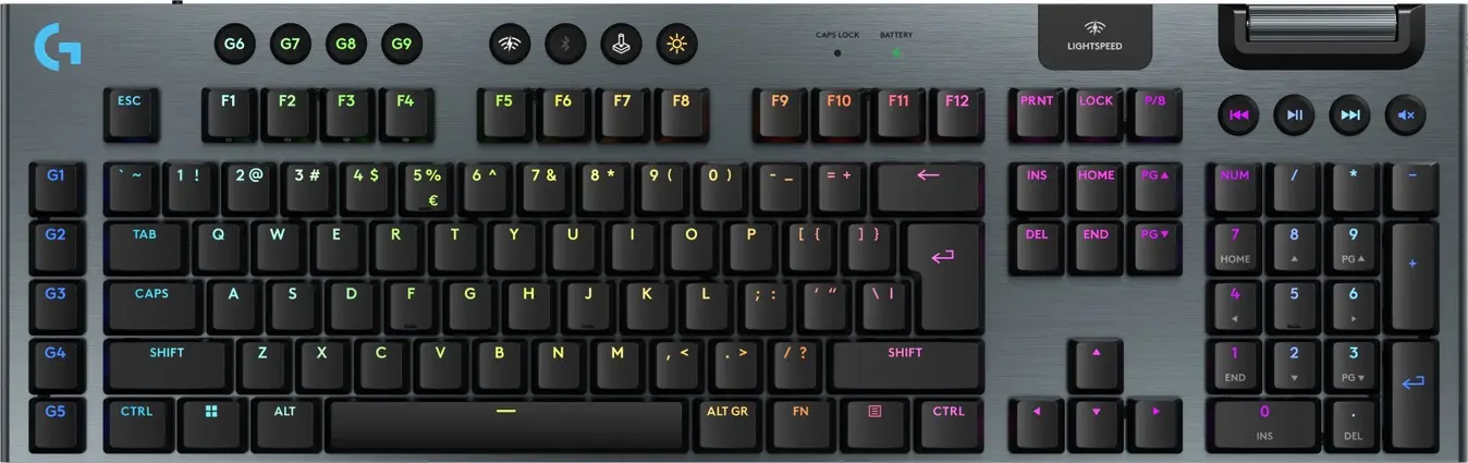 Logitech G915 X Lightspeed Low-Profile Wireless Gaming Keyboard - Black