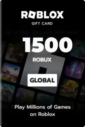 Roblox Card 1500 Robux Key Global