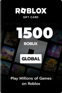 Roblox Card 1500 Robux Key Global