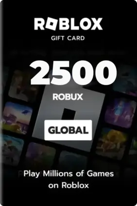 Roblox Card 2500 Robux Key Global