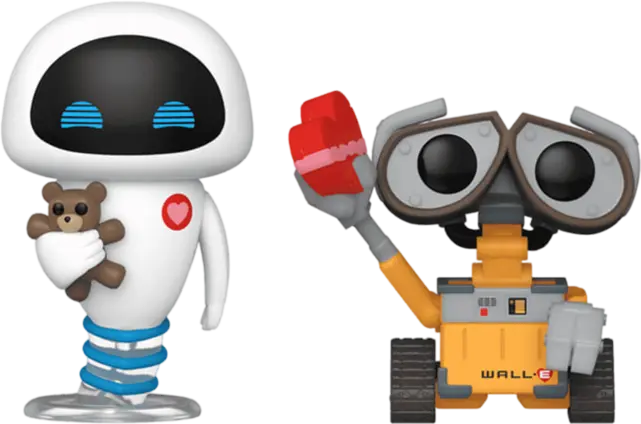 Funko Pop! Cartoon Animation: Disney Pixer - Valentines Wall-E & Eve 