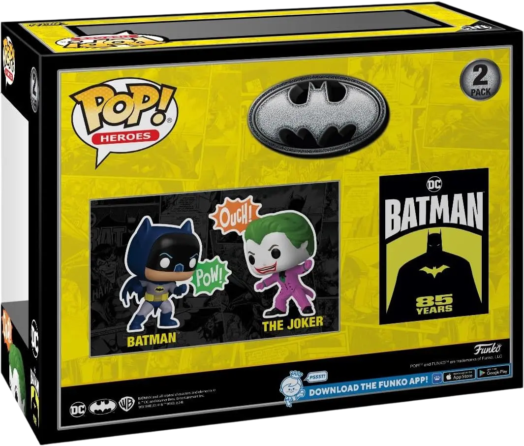 Funko Pop! Superheroes: DC - Batman 85Th Anniversary - Batman & Joker  for sale in Emirates from Games2all