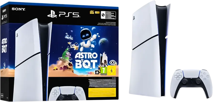 Sony PlayStation 5 Slim Console with ASTRO BOT (Digital Edition) - 1TB