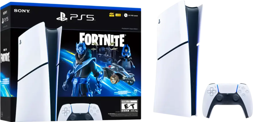 Sony PlayStation 5 Slim Console with Fortnite (Digital Edition) - 1TB - 1Y Warranty
