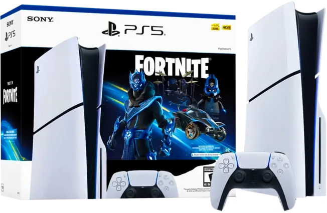 Sony PlayStation 5 Slim Console with Fortnite (Disc Edition) - 1TB - 1Y Warranty