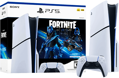 جهاز بلايستيشن 5 سليم من سوني مع فورتنايت (النسخة الفيزيكال) - 1 تيرابايت - ضمان سنة