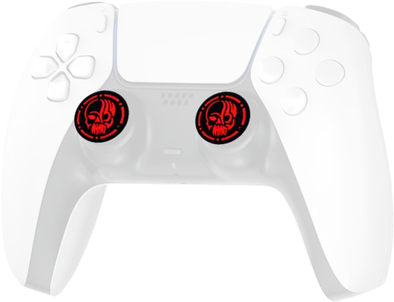 Ghost Rider RED Thumb Grips - Black