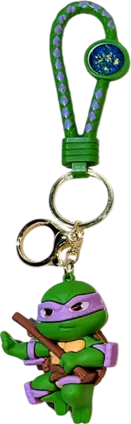 Ninja Turtle Donatello Fighting - Keychain Medal