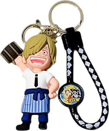 One Piece Luffy Sanji - Keychain Medal	