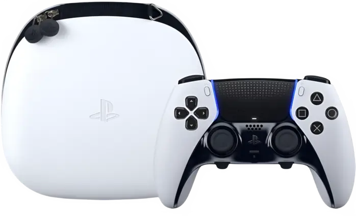 وحدة تحكم PS5 DualSense Edge اللاسلكية مع علبة من الملحقات