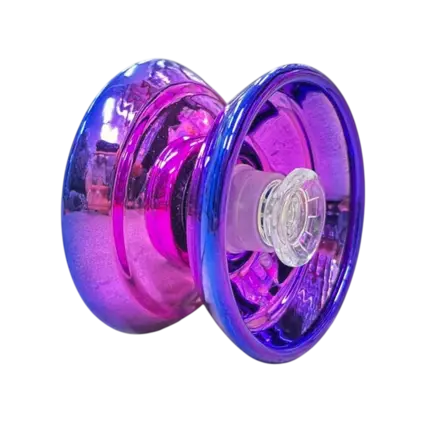 Assorted Metal-Made Shining YoYo Spinner With High Speed - Purple 