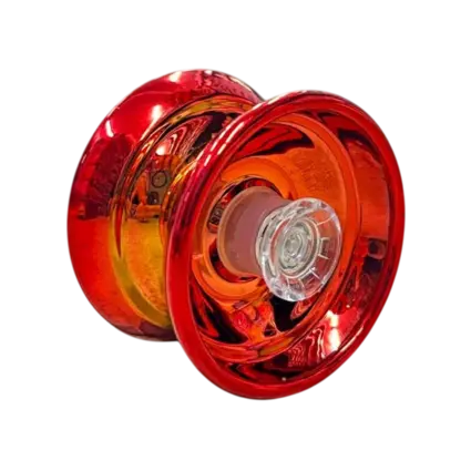 Assorted Metal-Made Shining YoYo Spinner With High Speed - Red