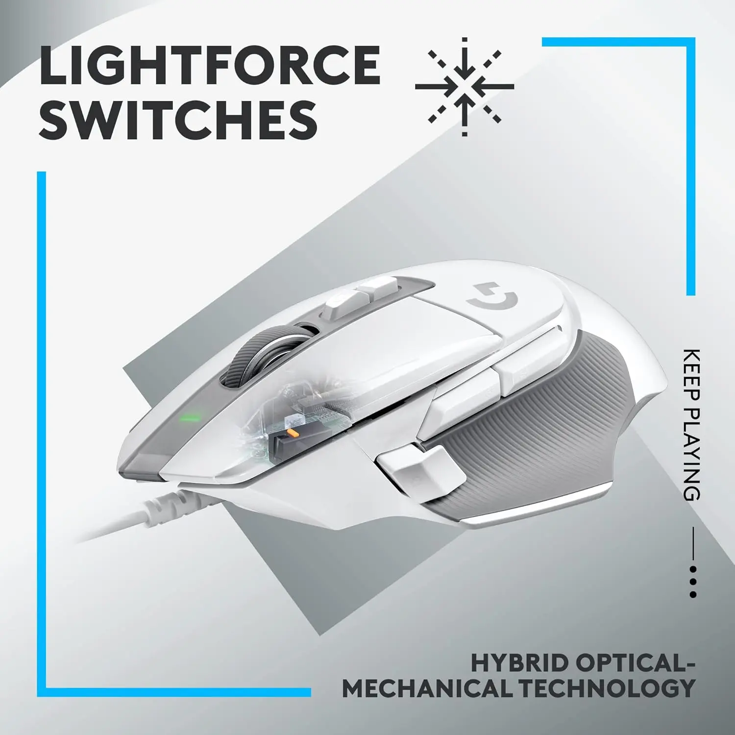 Logitech G502 X Wired Gaming Mouse - White  for sale in Emirates from Games2all