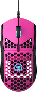 GamerTek GM16 Ultralight Precision Wired Gaming Mouse - Raspberry