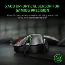Razer Deathadder Essential Wired Gaming Mouse - Black  for sale in Emirates from Games2all