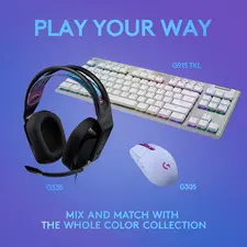 سماعة جيمنج سلكية من لوجيتك G335 - أسود  للبيع في ألإمارات من خلال Games2all