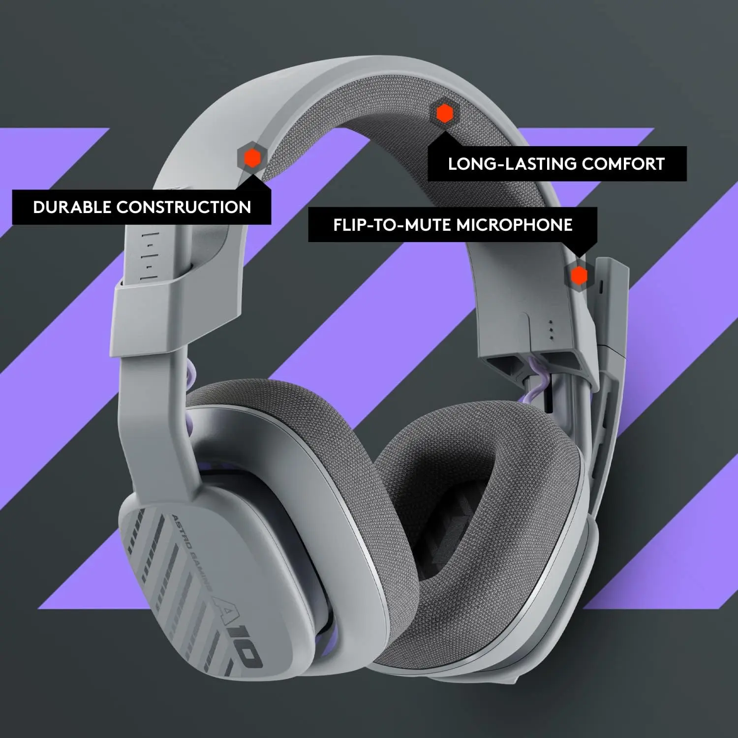 Logitech Astro A10 Gen 2 Challenger Gaming Headset for PlayStation and PC - Ozone Grey  for sale in Emirates from Games2all