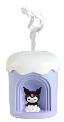 Night Light Humidifier – Purple (with Random Cute Figurine)