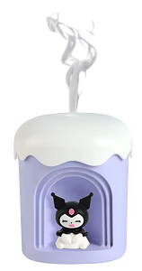 مرطب الهواء مضئ سعة 220 مل - بنفسجي مع ميني فيجر مفاجئ لطيف