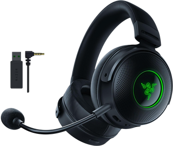 Razer Kraken Wireless V3 Pro RGB Gaming Headset with Haptic Technology - Black