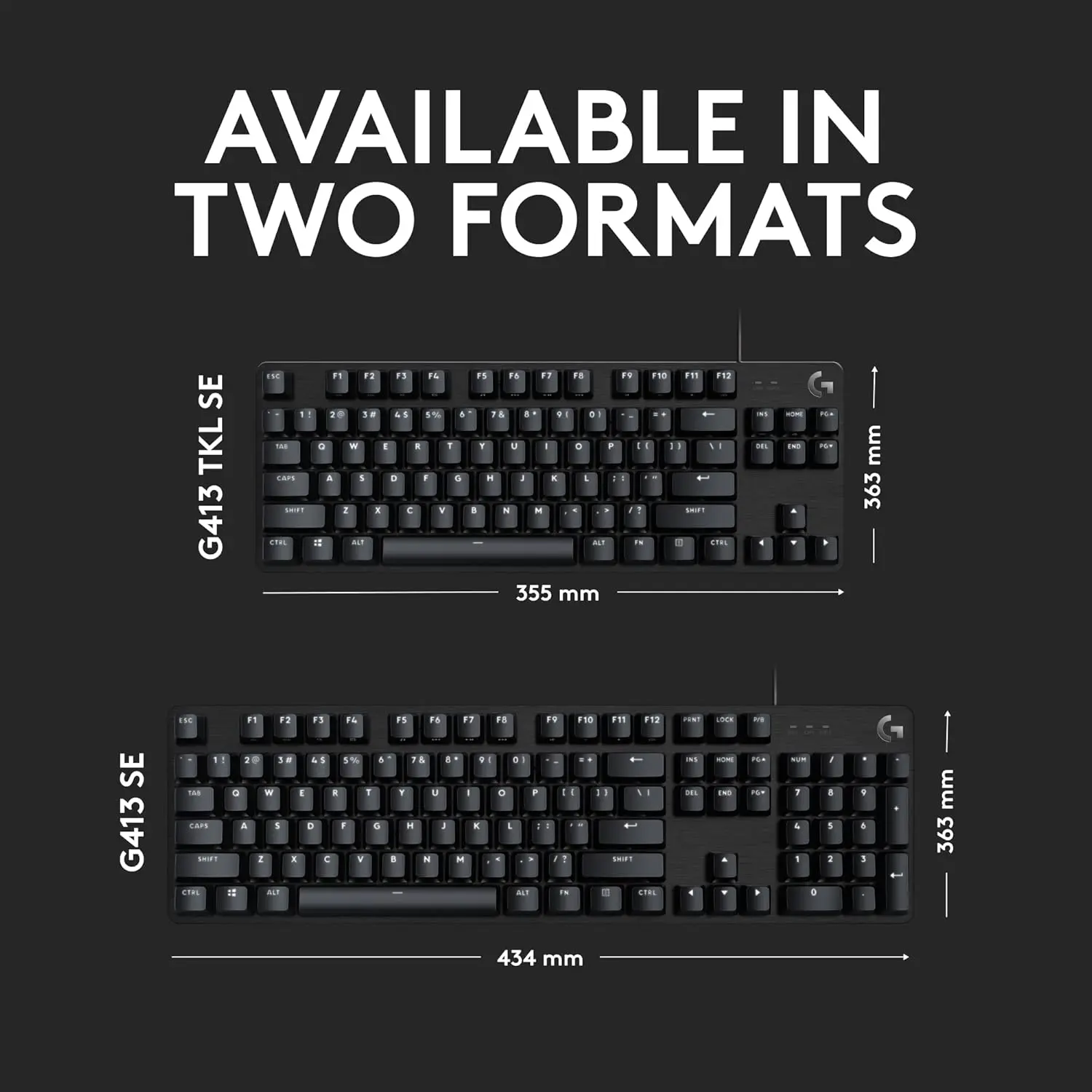 Logitech G413 SE Mechanical Wired Gaming Keyboard - Black  for sale in Emirates from Games2all