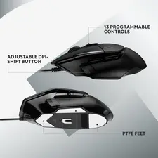 Logitech G502 X Wired Gaming Mouse - Black  for sale in Emirates from Games2all