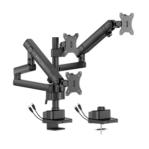 SADES Hydra SA-MS03 Triple Monitor Stand Mount Arm - Black