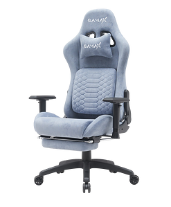 Gamax Gaming Chair BS-7966 with Foot Rest - Light Blue 