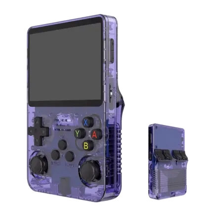 R36S Retro Handheld Video Game Console - 128 GB - Purple